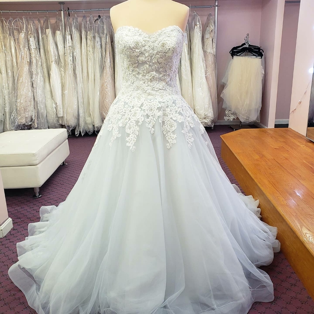 David Tutera Blue Wedding gown